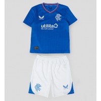 Dětský fotbalový dres Rangers 2023-24 Domácí Krátký Rukáv (+ trenýrky)